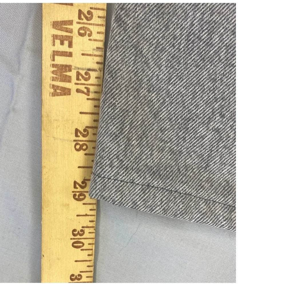 Levi's 501 Original Fit Mens 36x34 Gray‎ Acid Wash Straight Leg Jeans Button Fly